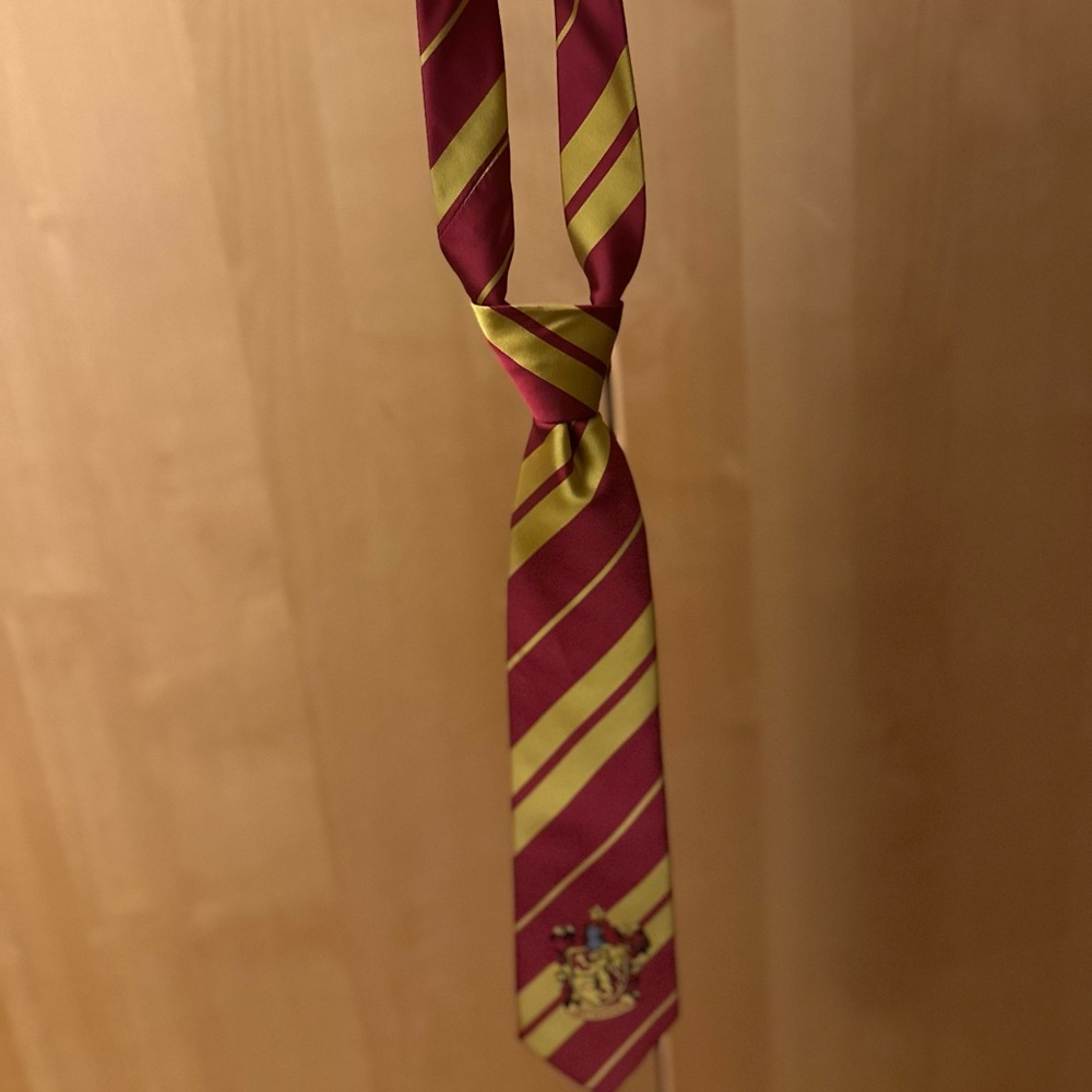 Harry Potter Gryffindor Striped Red and Yellow Tie Costume